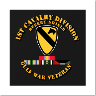 1st Cavalry Division - Desert Shield w Svc Posters and Art